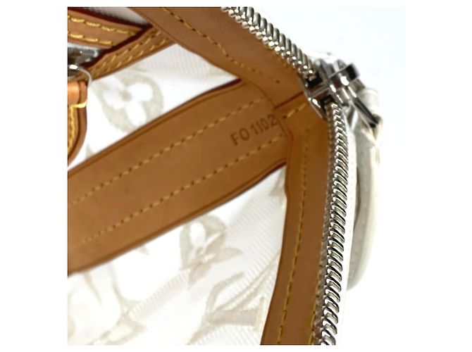 Borsa Tote Lockit Trasparente Monogramma Louis Vuitton Bianco - vista 17