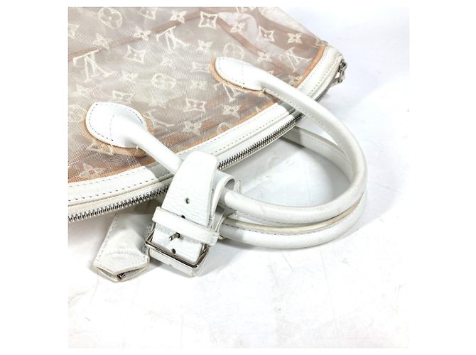 Borsa Tote Lockit Trasparente Monogramma Louis Vuitton Bianco - vista 9
