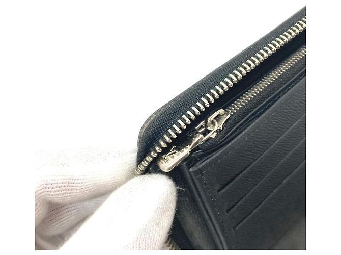 Zippy Louis Vuitton Taiga Leather Long Wallet Black - view 10