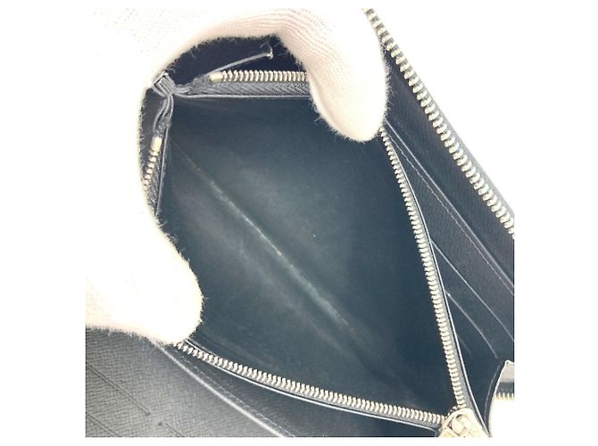 Zippy Louis Vuitton Taiga Leather Long Wallet Black - view 13
