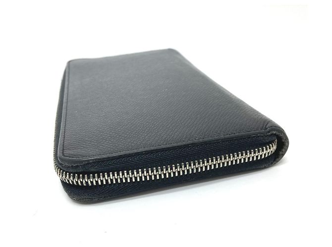 Zippy Louis Vuitton Taiga Leather Long Wallet Black - view 4