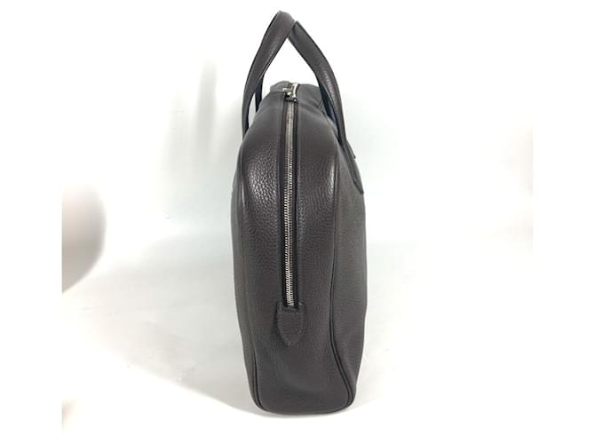 Hermès Borsa documenti Hermes Victoria 2 Marrone - vista 3