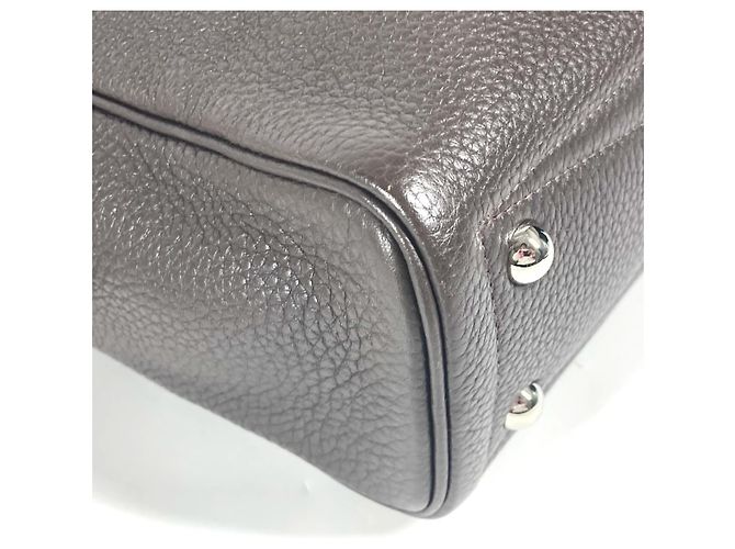 Hermès Borsa documenti Hermes Victoria 2 Marrone - vista 5