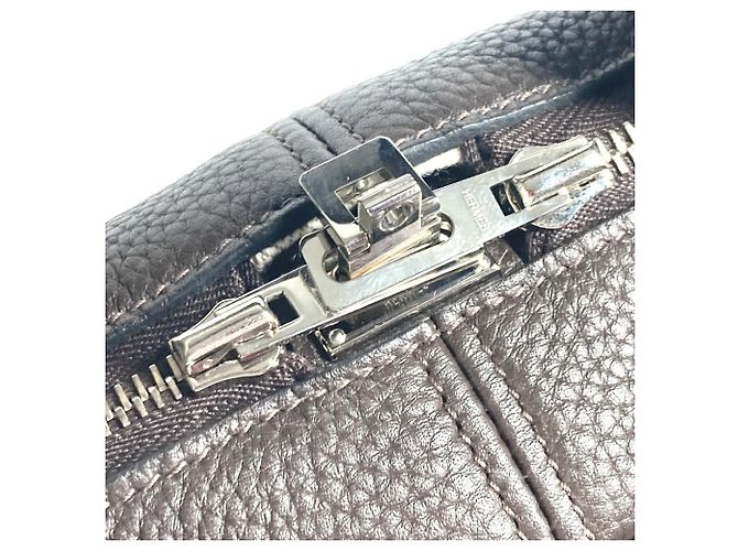 Hermès Borsa documenti Hermes Victoria 2 Marrone - vista 9