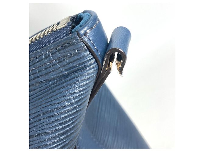 Louis Vuitton Epi Cabas Bandoulière Handtasche Marineblau - Ansicht 11