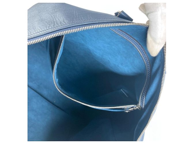 Louis Vuitton Epi Cabas Bandoulière Handtasche Marineblau - Ansicht 15