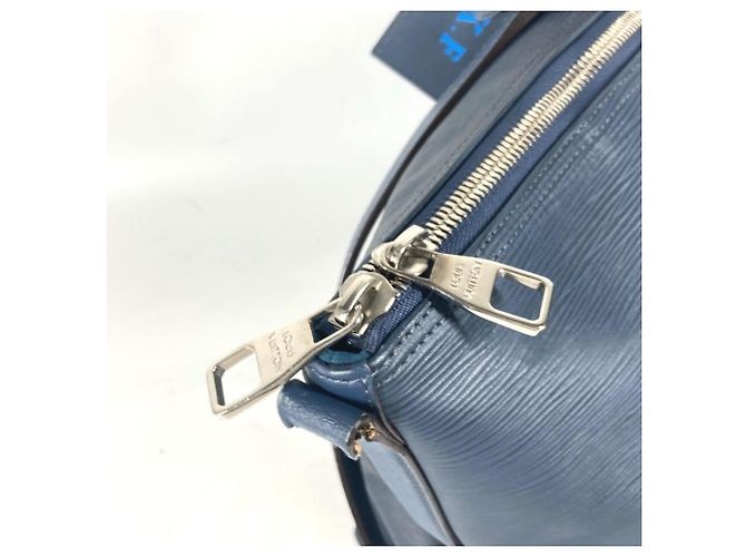 Louis Vuitton Epi Cabas Bandoulière Handtasche Marineblau - Ansicht 8