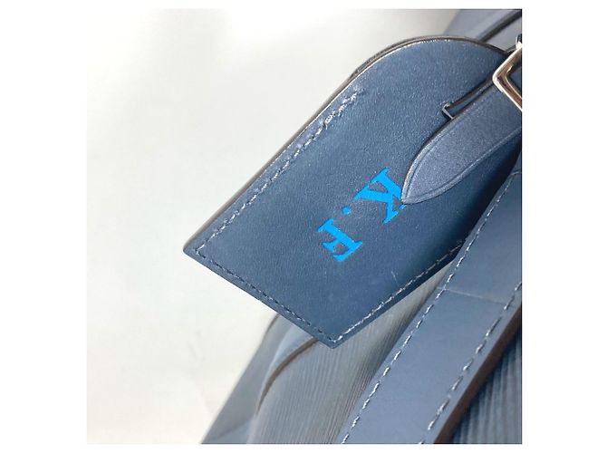 Louis Vuitton Epi Cabas Bandoulière Handtasche Marineblau - Ansicht 9