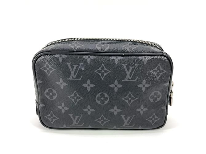 Bolso Clutch Louis Vuitton Monogram Eclipse Negro - vista 2