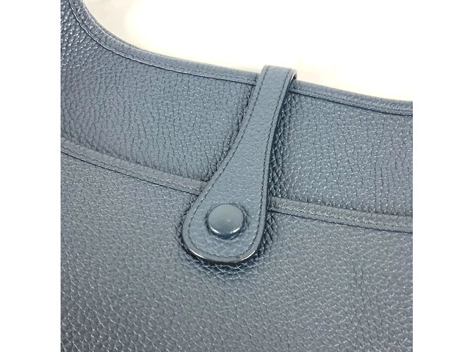 Hermès Hermes Evelyn 3 PM Schultertasche mit perforiertem H-Logo Marineblau - Ansicht 11