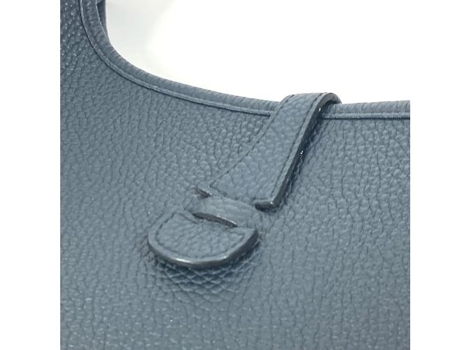 Hermès Hermes Evelyn 3 PM Schultertasche mit perforiertem H-Logo Marineblau - Ansicht 12