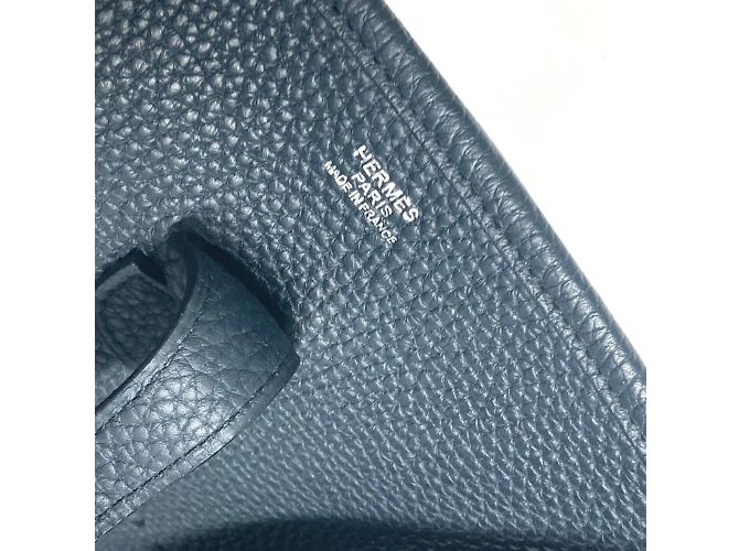 Hermès Hermes Evelyn 3 PM Schultertasche mit perforiertem H-Logo Marineblau - Ansicht 16