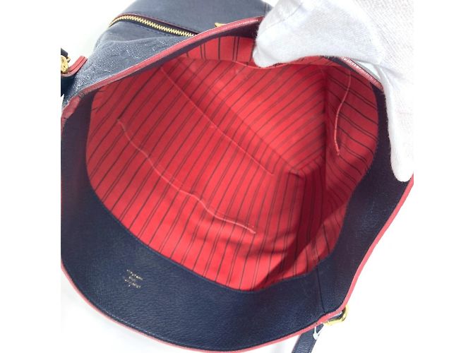 Borsa 2WAY Merry Monogram Empreinte Louis Vuitton Rosso Blu navy - vista 14