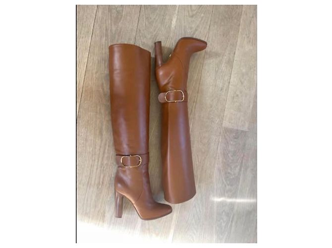 Dolce & Gabbana Botas Caroline Dolce&Gabbana 11cm Talla 39/Reino Unido 6 Coñac - vista 2