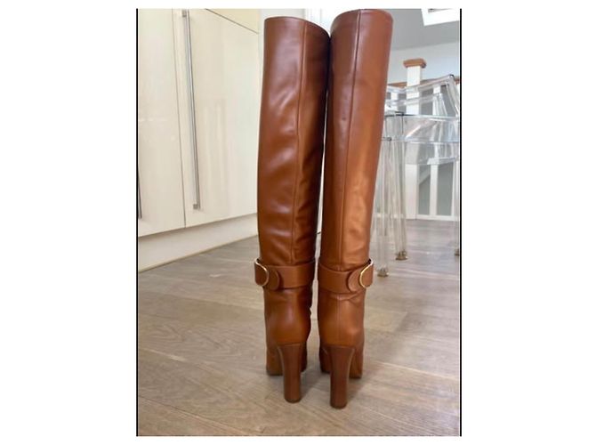 Dolce & Gabbana Botas Caroline Dolce&Gabbana 11cm Talla 39/Reino Unido 6 Coñac - vista 5