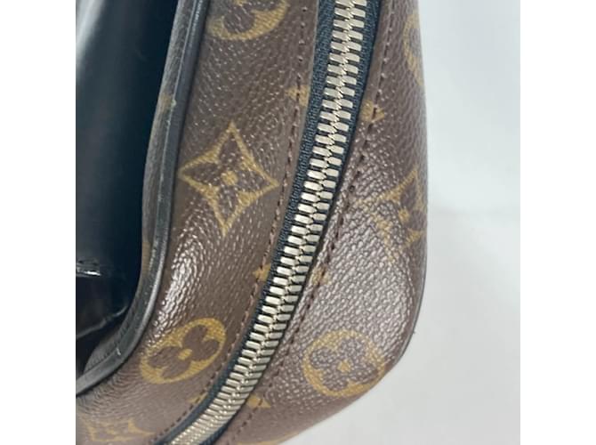 Borsa a tracolla morbida Monogram Macassar Louis Vuitton Marrone Nero Monogramma - vista 11