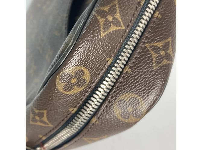 Borsa a tracolla morbida Monogram Macassar Louis Vuitton Marrone Nero Monogramma - vista 12