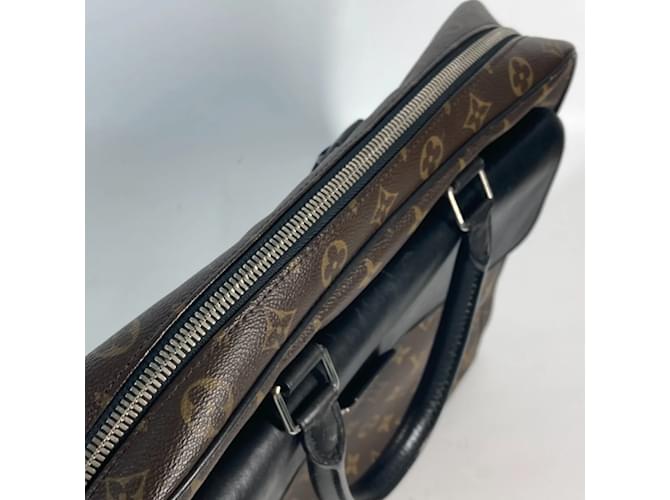 Borsa a tracolla morbida Monogram Macassar Louis Vuitton Marrone Nero Monogramma - vista 13