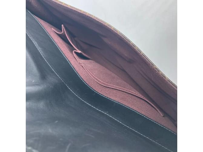 Borsa a tracolla morbida Monogram Macassar Louis Vuitton Marrone Nero Monogramma - vista 15