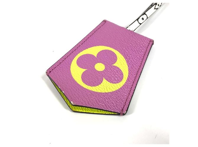 Llavero Cloche Giant Monogram de Louis Vuitton Blanco Púrpura Amarillo - vista 2