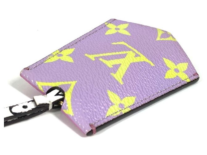 Llavero Cloche Giant Monogram de Louis Vuitton Blanco Púrpura Amarillo - vista 5