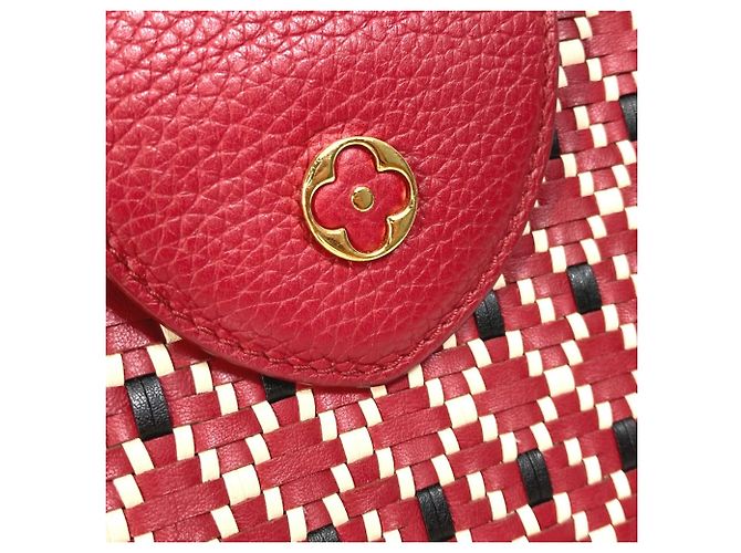 Borsa Louis Vuitton Capucines PM 2WAY Nero Rosso - vista 4