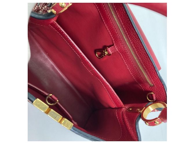 Borsa Louis Vuitton Capucines PM 2WAY Nero Rosso - vista 9