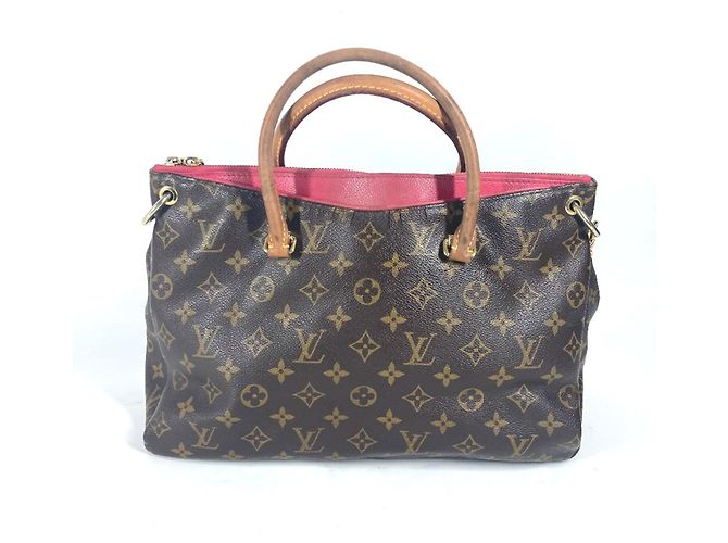 Borsa 2WAY Pallas Monogram Louis Vuitton Marrone Rosa Monogramma - vista 2