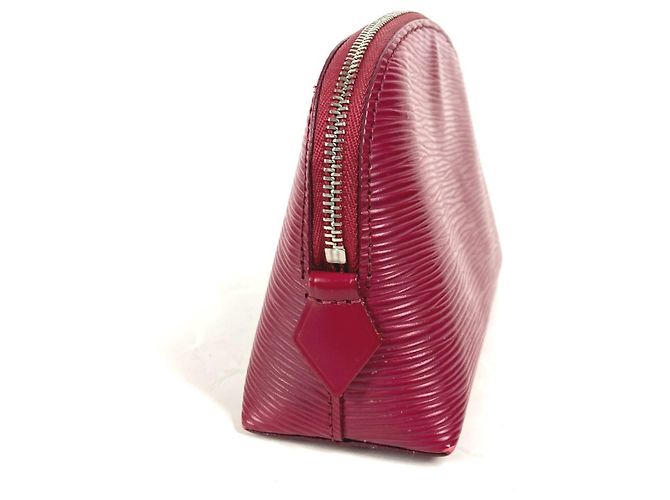 Pochette Cosmetica Epi Louis Vuitton Rosa Fuschia - vista 3