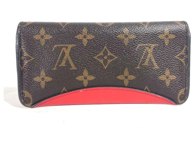 Custodia per occhiali Monogram Louis Vuitton Marrone Rosso Monogramma - vista 2