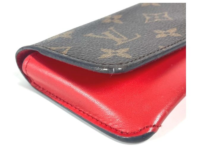 Custodia per occhiali Monogram Louis Vuitton Marrone Rosso Monogramma - vista 5
