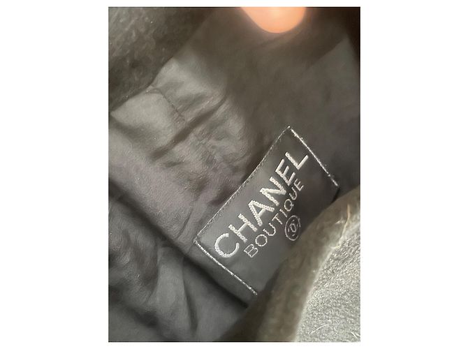 Abrigo Chanel de cachemira negra Negro - vista 6