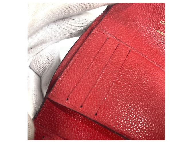 Cartera Tri-fold Monogram Empreinte Louis Vuitton Roja Fucsia - vista 10