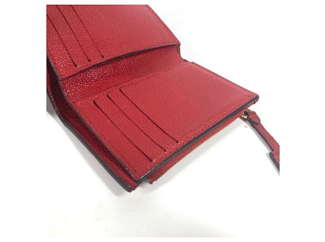 Cartera Tri-fold Monogram Empreinte Louis Vuitton Roja Fucsia - vista 11