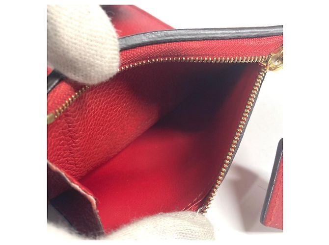 Cartera Tri-fold Monogram Empreinte Louis Vuitton Roja Fucsia - vista 12