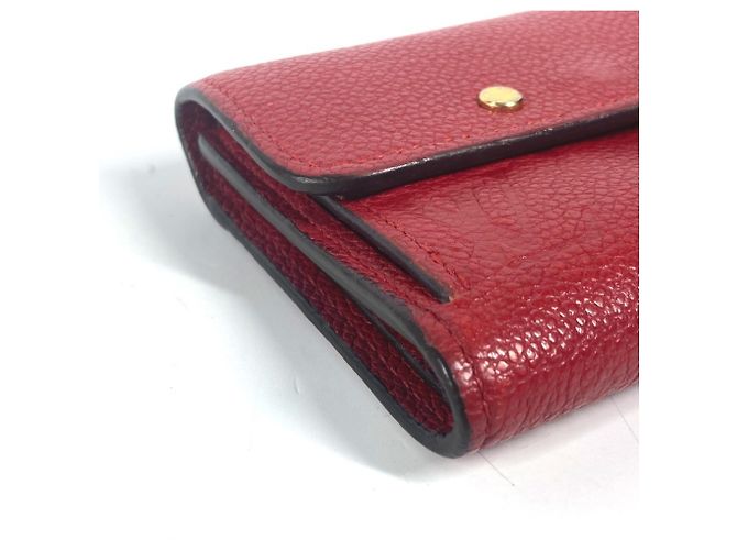 Cartera Tri-fold Monogram Empreinte Louis Vuitton Roja Fucsia - vista 5