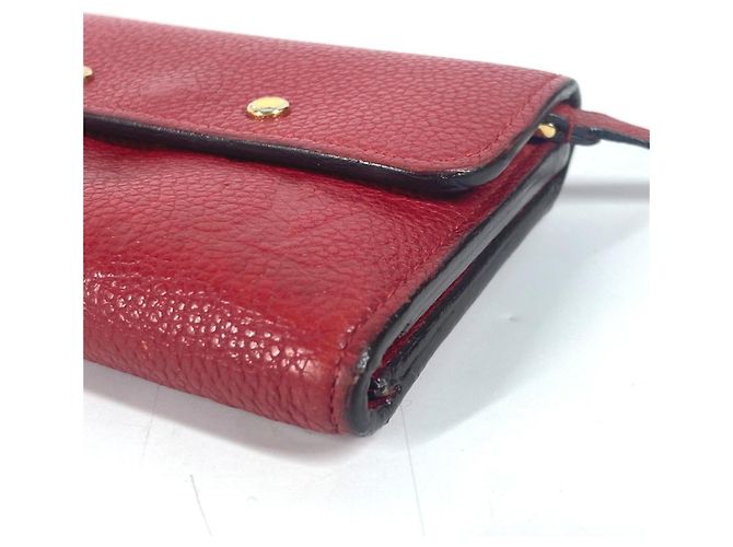 Cartera Tri-fold Monogram Empreinte Louis Vuitton Roja Fucsia - vista 6