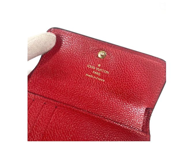 Cartera Tri-fold Monogram Empreinte Louis Vuitton Roja Fucsia - vista 9