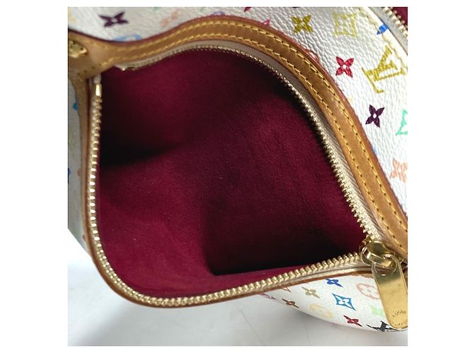 Louis Vuitton Monogramm Multicolor Pochette GM Clutch Tasche Weiß Mehrfarben - Ansicht 11