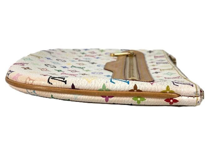 Louis Vuitton Monogramm Multicolor Pochette GM Clutch Tasche Weiß Mehrfarben - Ansicht 4
