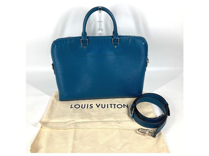 Portadocumenti Giorno Epi Louis Vuitton Blu Blu chiaro - vista 16