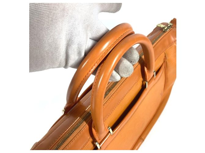 Borsa a mano Louis Vuitton Epi Danura MM Arancione - vista 6