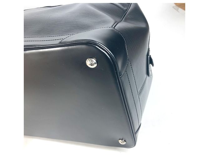 Borsa Bourget 50 Epi di Louis Vuitton Nero - vista 7