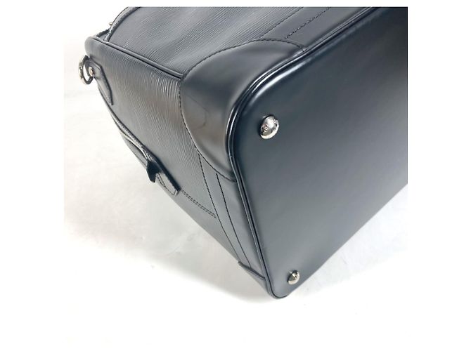 Borsa Bourget 50 Epi di Louis Vuitton Nero - vista 8