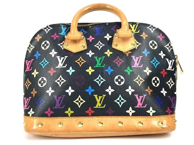 Louis Vuitton Monogram Multicolor Alma PM Tote Bag Schwarz Mehrfarben - Ansicht 2
