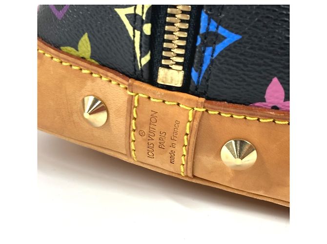 Louis Vuitton Monogram Multicolor Alma PM Tote Bag Schwarz Mehrfarben - Ansicht 7