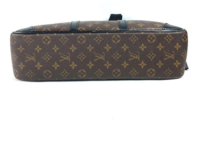 Borsa Porta Documenti da Viaggio GM Monogram Macassar Louis Vuitton Marrone Nero - vista 5