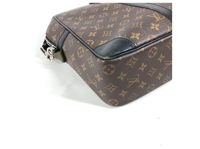 Borsa Porta Documenti da Viaggio GM Monogram Macassar Louis Vuitton Marrone Nero - vista 9