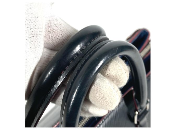 Borsa a mano Louis Vuitton Epi Soufflot NV MM Nero - vista 11