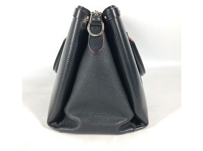 Borsa a mano Louis Vuitton Epi Soufflot NV MM Nero - vista 4